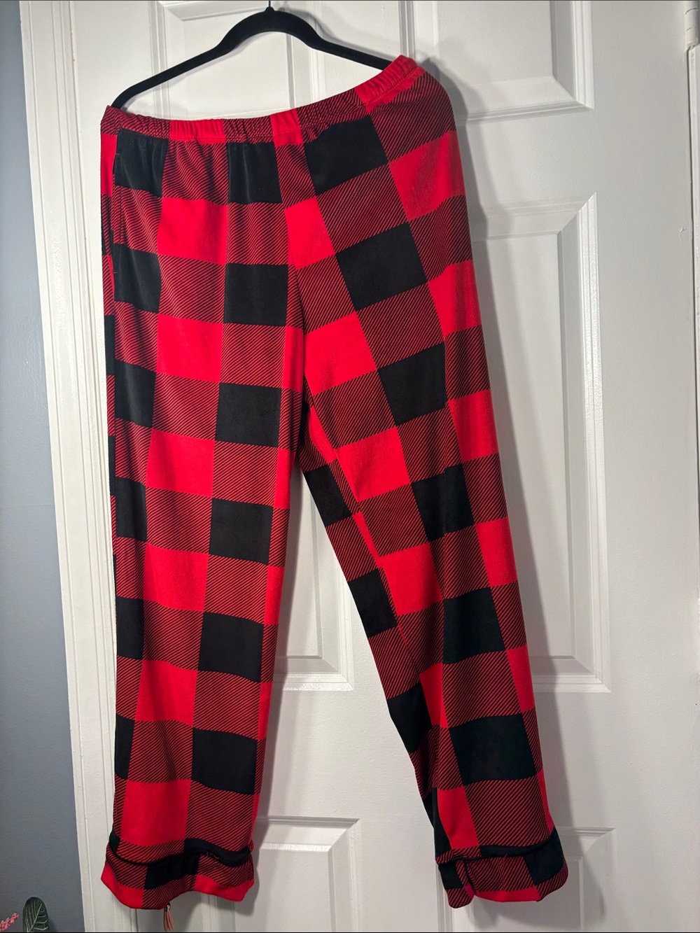 Joyspun Red & Black Buffalo Plaid Pajama Set Size L - Picture 2 of 8